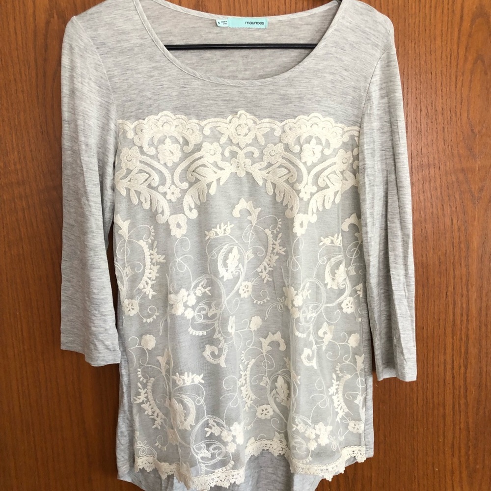 Super Cute Maurices Lace Top